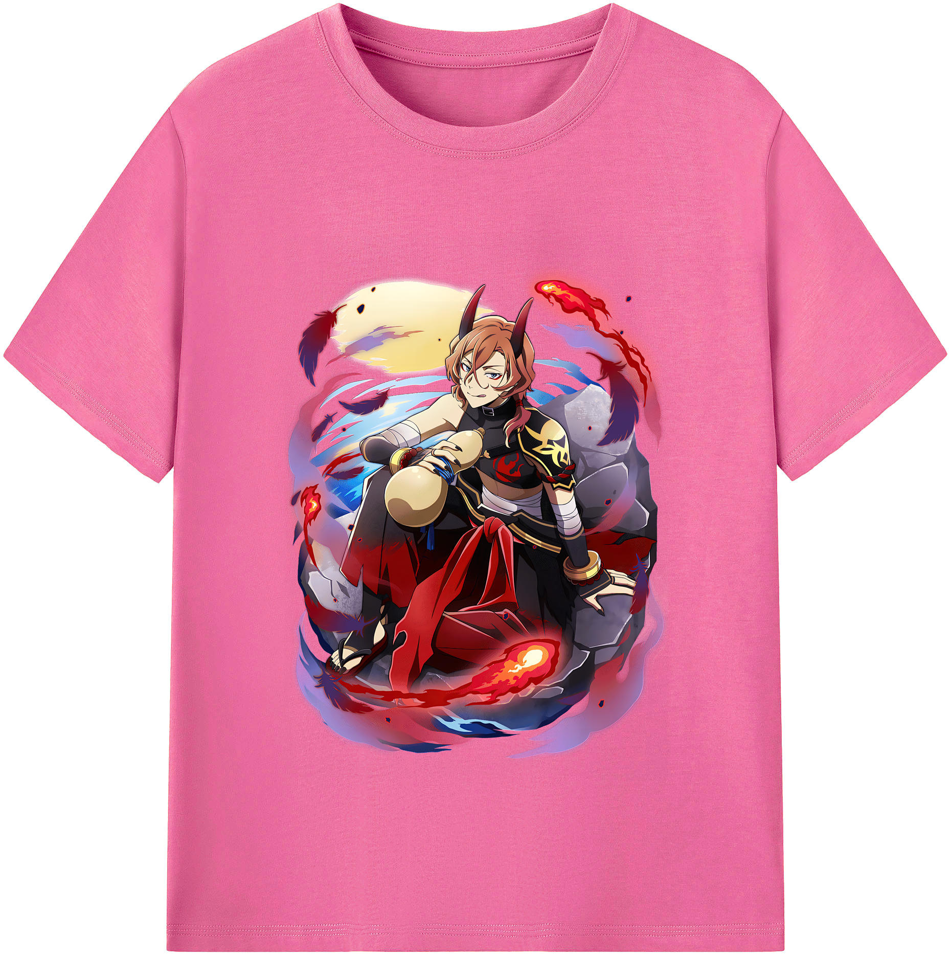 （画像用） 文豪ストレイドッグス Bungo Stray Dogs レディースカジュアルプリントTシャツ（綿100％）